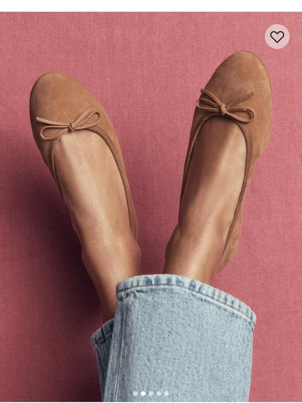 Boden patti round toe Bow Ballet Flats
